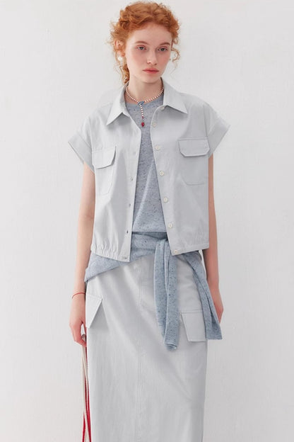 Linen UV Protection Knit Set-Up