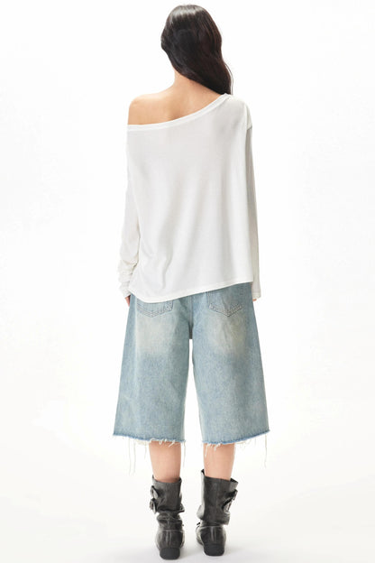 Watercolor Hand-Painted Blouse