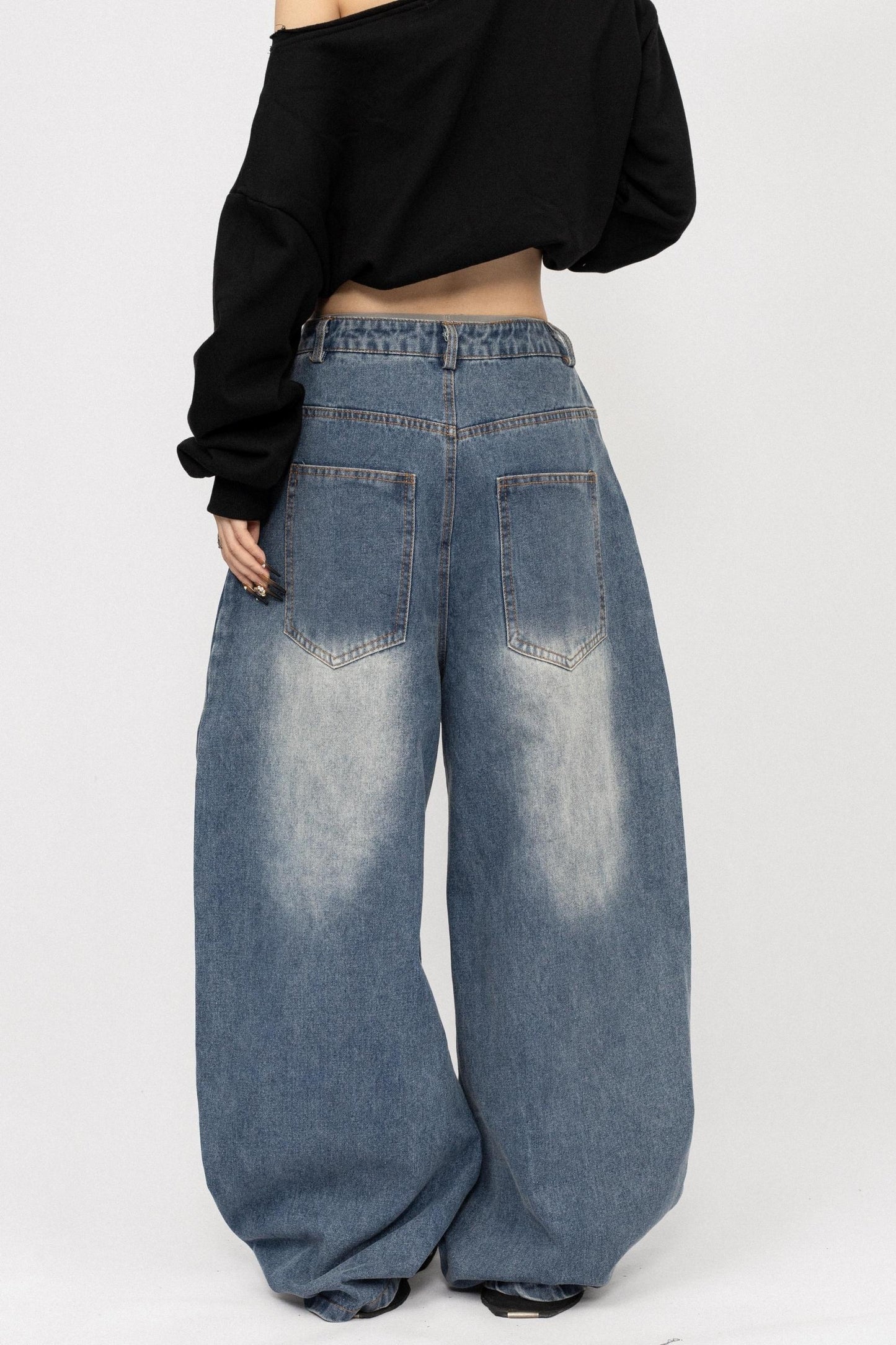 American Retro Denim Pants