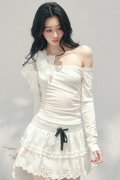 Morning Mist Off-Shoulder Top