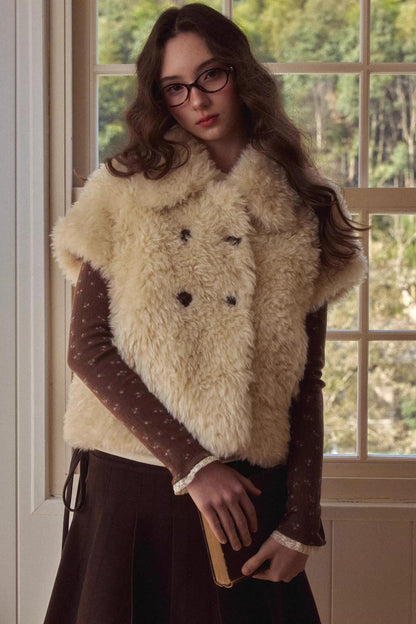 Baby Doll Collar Fur Jacket