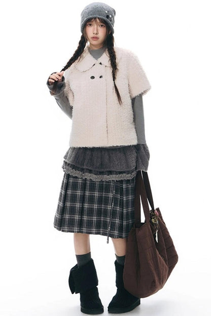 Lamb Wool Two-Piece Sweater Set-Up