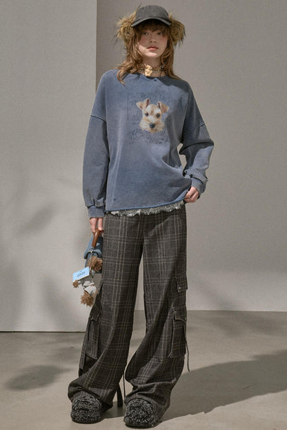 Lazy Vintage Style Pullover Top