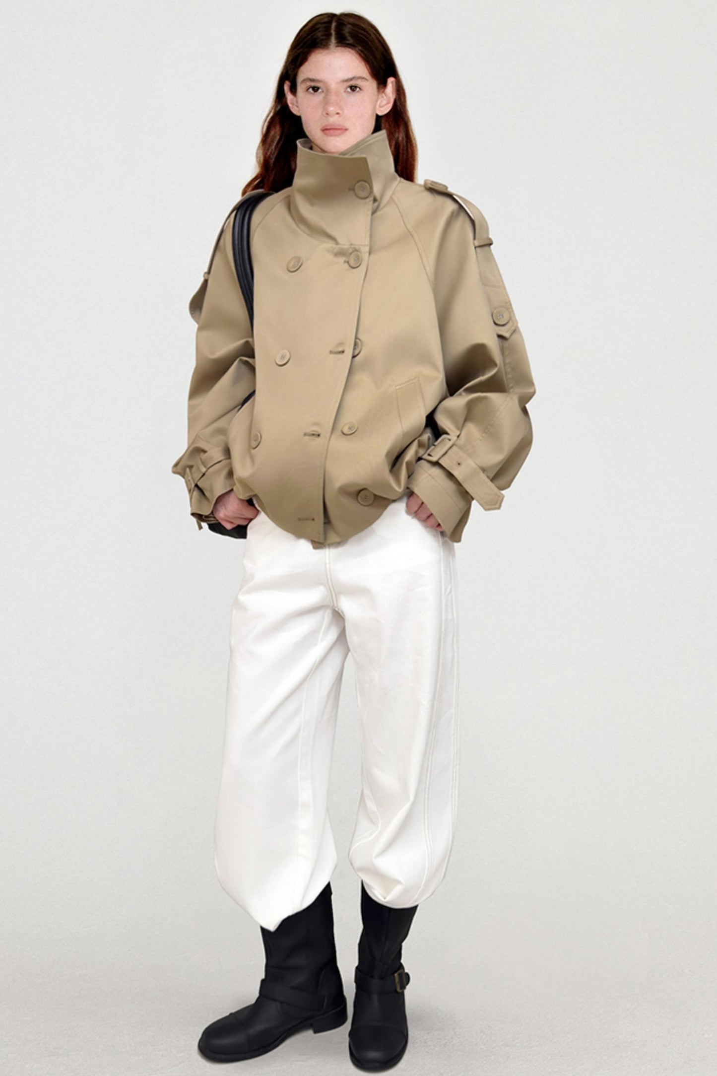 Classic Double-Breasted Trench Coat