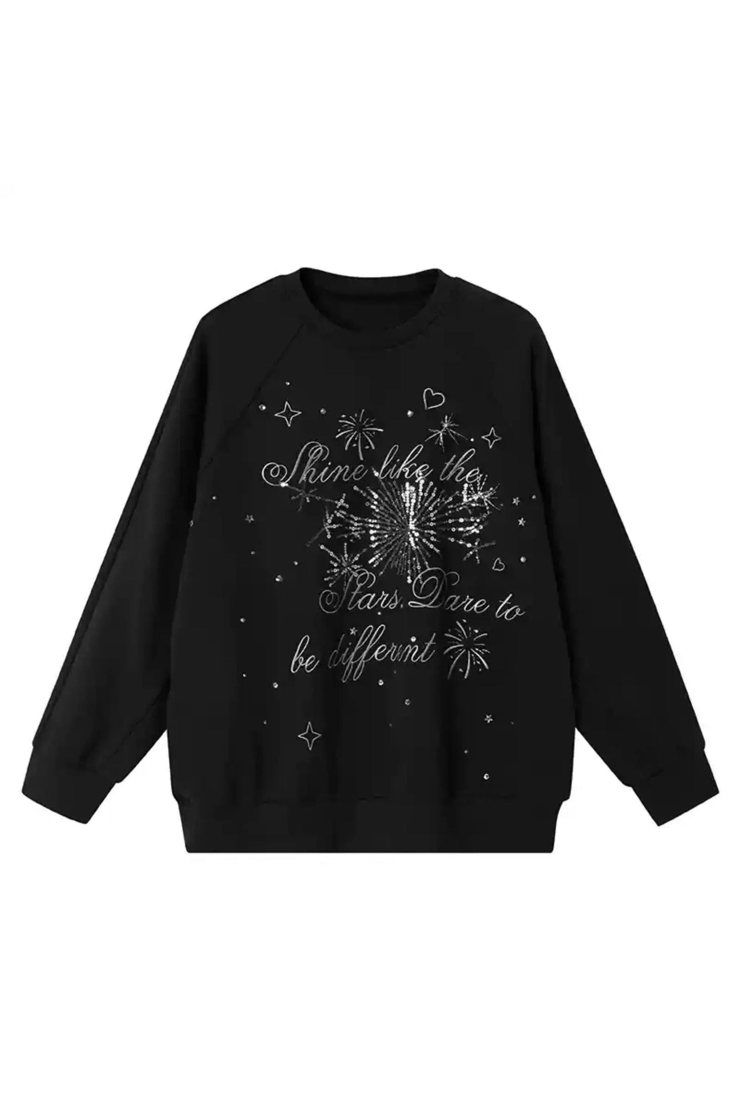 Fireworks Ambience Draped Sweatshirt