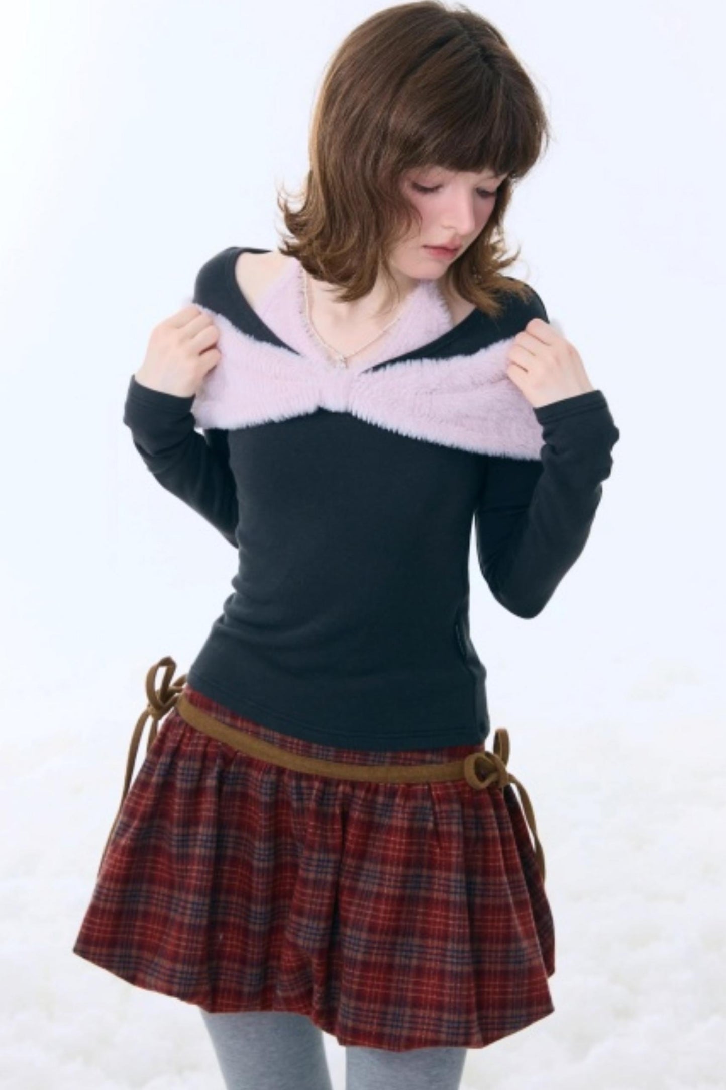 Bow-Knot Knitted Halter Top