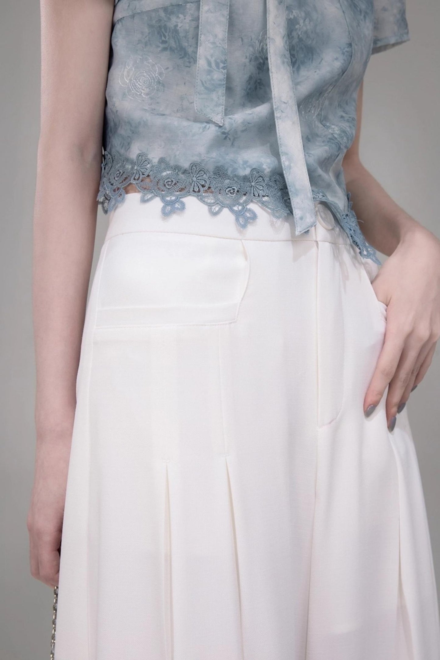 Chic Apricot Wide Leg Pants