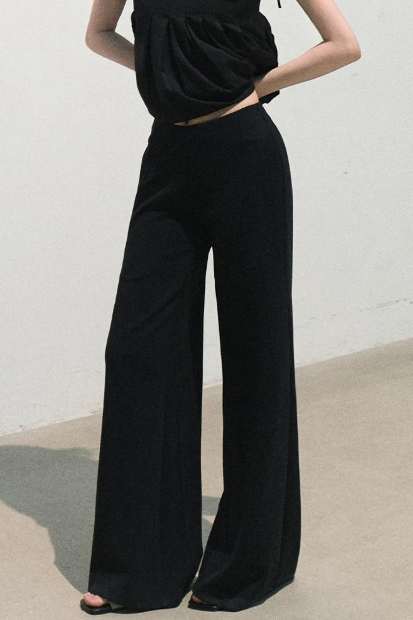 Modal Knit Wide-Leg Pants