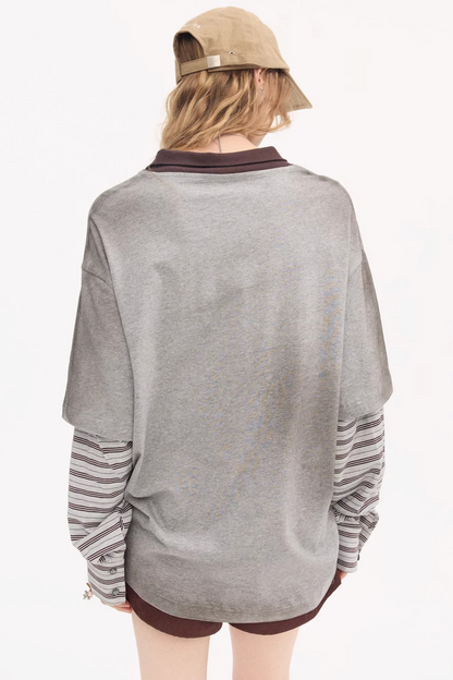 Cartoon Print Retro Sweater