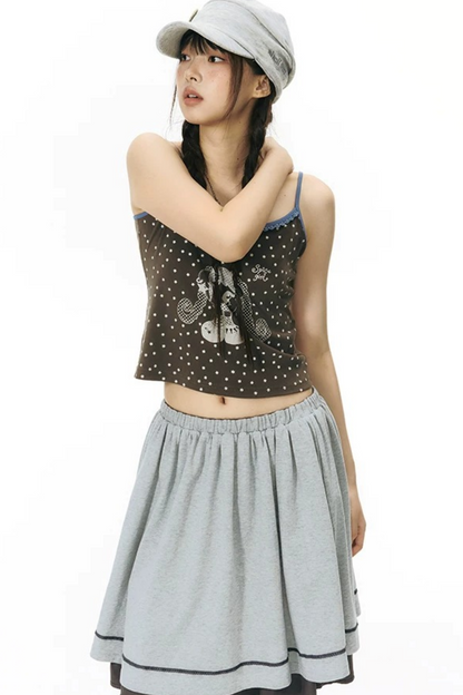 All-Over Print Color-Blocked Camisole