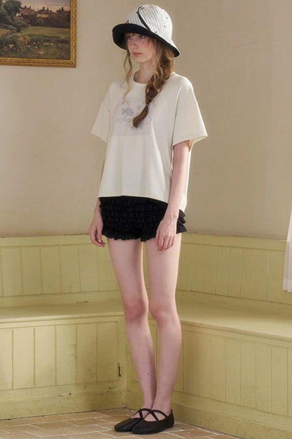 Wandering Fish Embroidered T-shirt