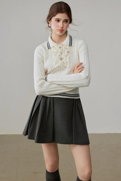 Lapel Winter Sweater