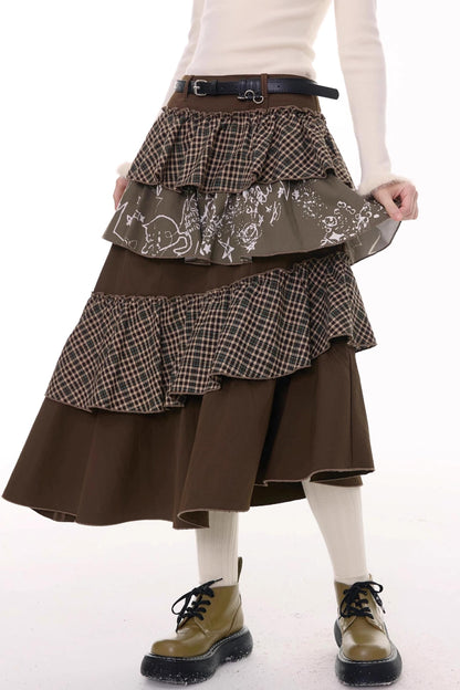 Autumn Winter High-Waisted Slimming Skirt