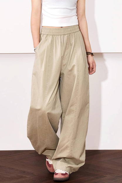 Relaxed Wide-Leg Cotton Pants