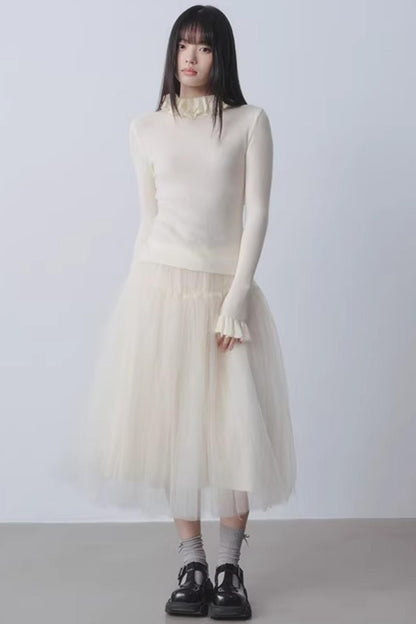 Yogurt Mousse Wool Sweater