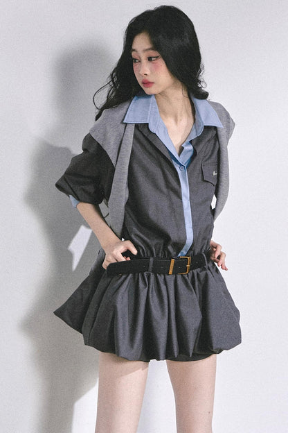 Autumn Bud Slim Dress Set-Up