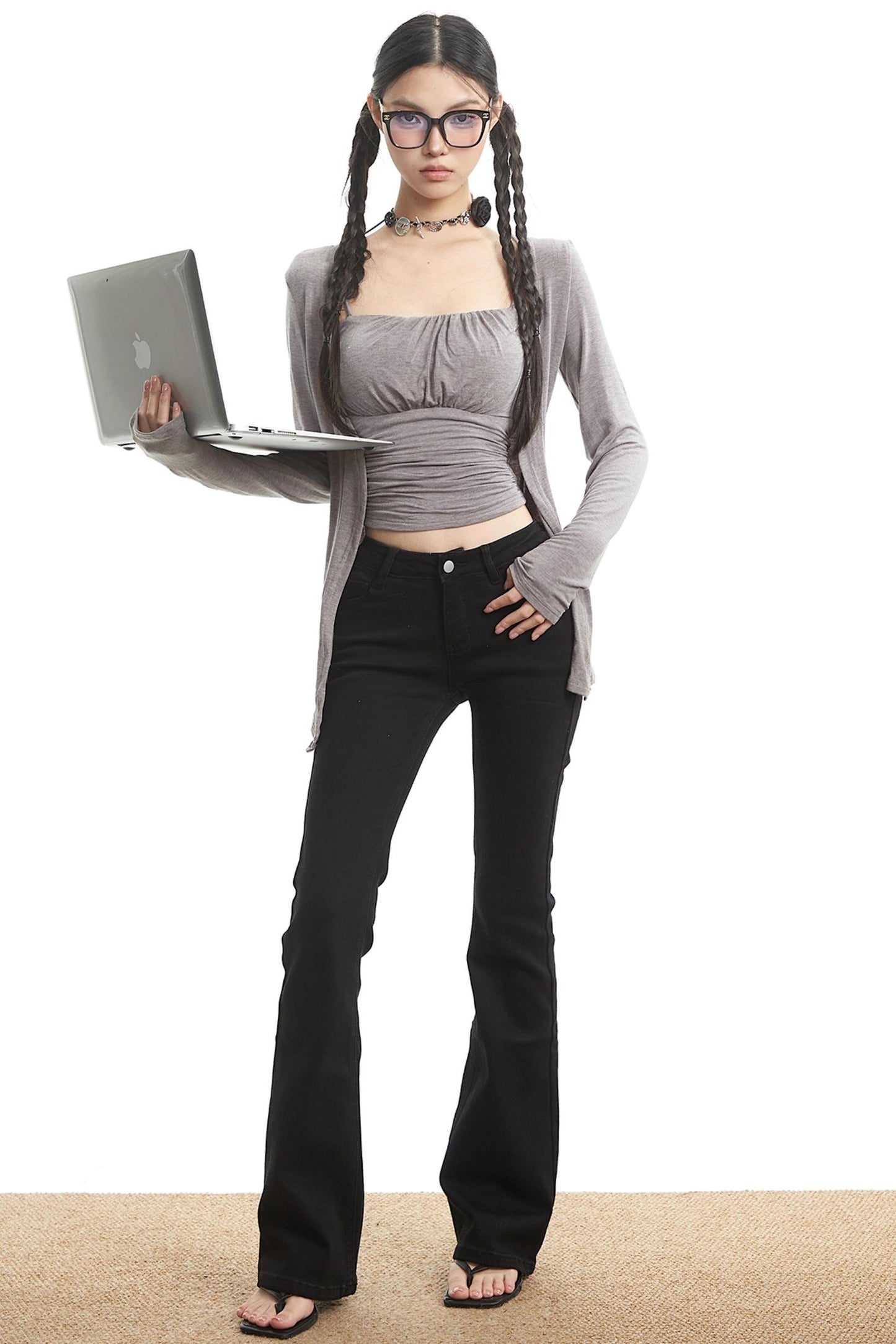 Spice Girl Fall Long Sleeve Top & Outer Set