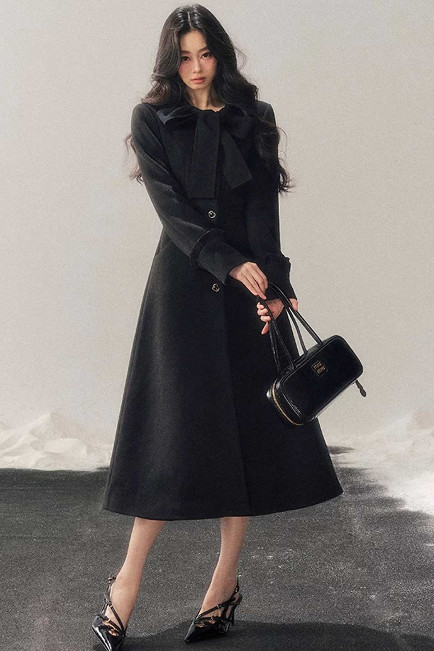 Hepburn Quilted Woolen Coat