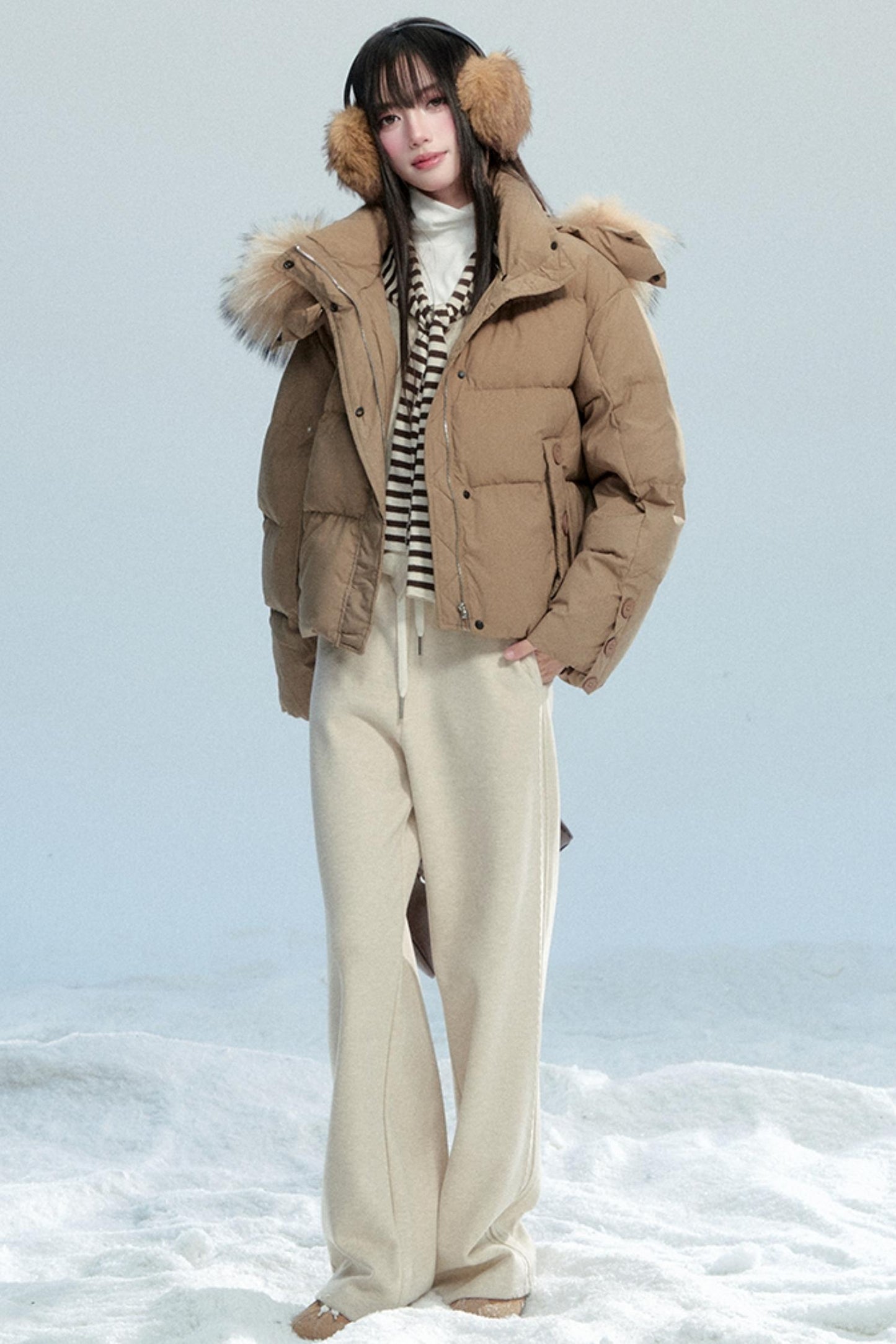 Winter Drape Wide-Leg Pants