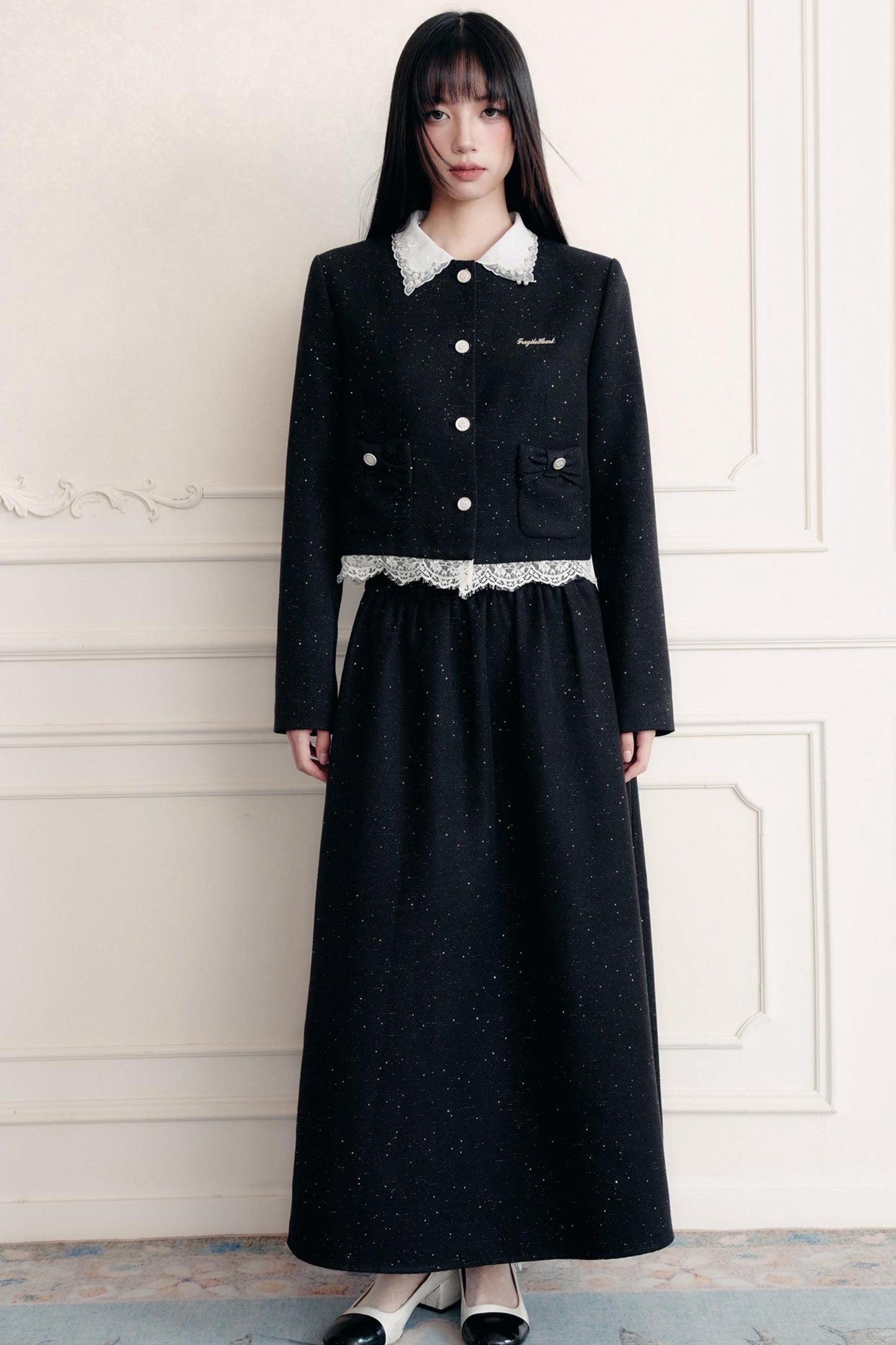 Baroque Small Fragrance Suit Top & Skirt Set-Up