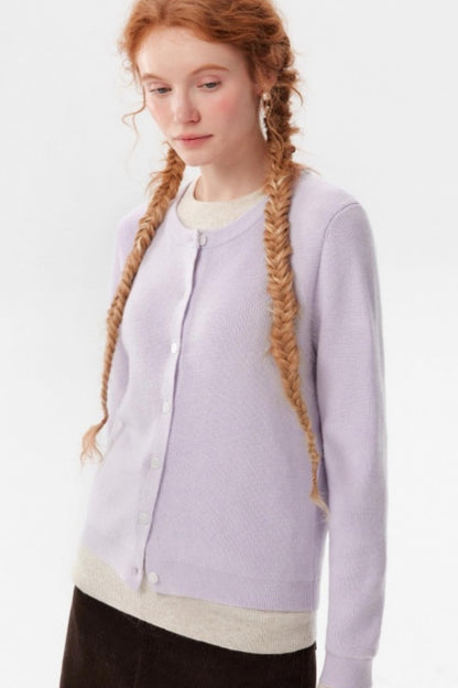 Color-Blocked Knit Fake Two Sweater