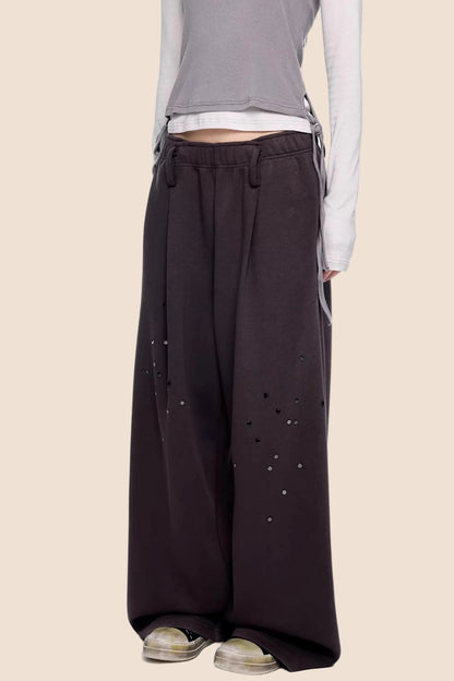 Rivet Retro Wide-Leg Pants Set-Up