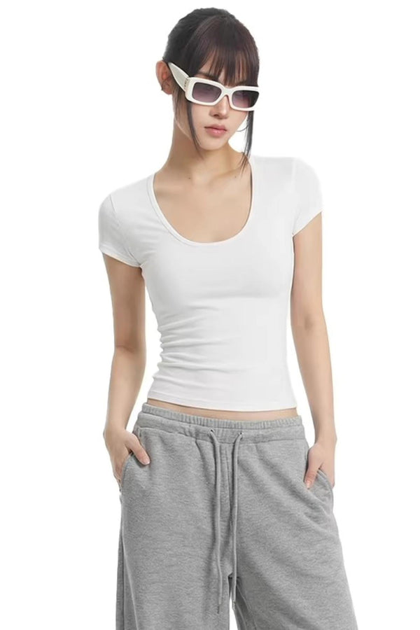 Simple Black Slimming Top