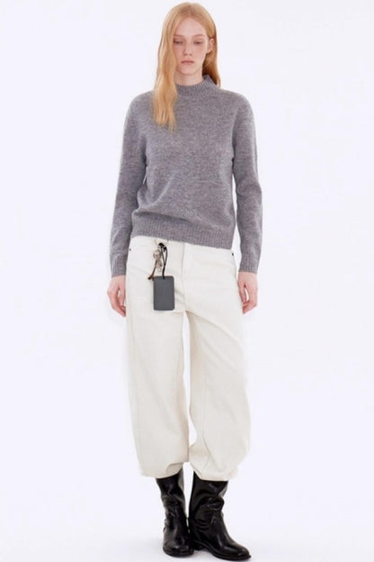 Sheep Wool Half-High Collar Sweater