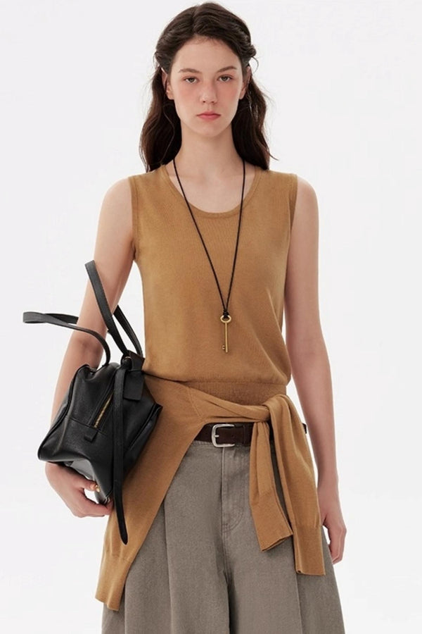 Maillard Knitted Cardigan & Vest Set-Up