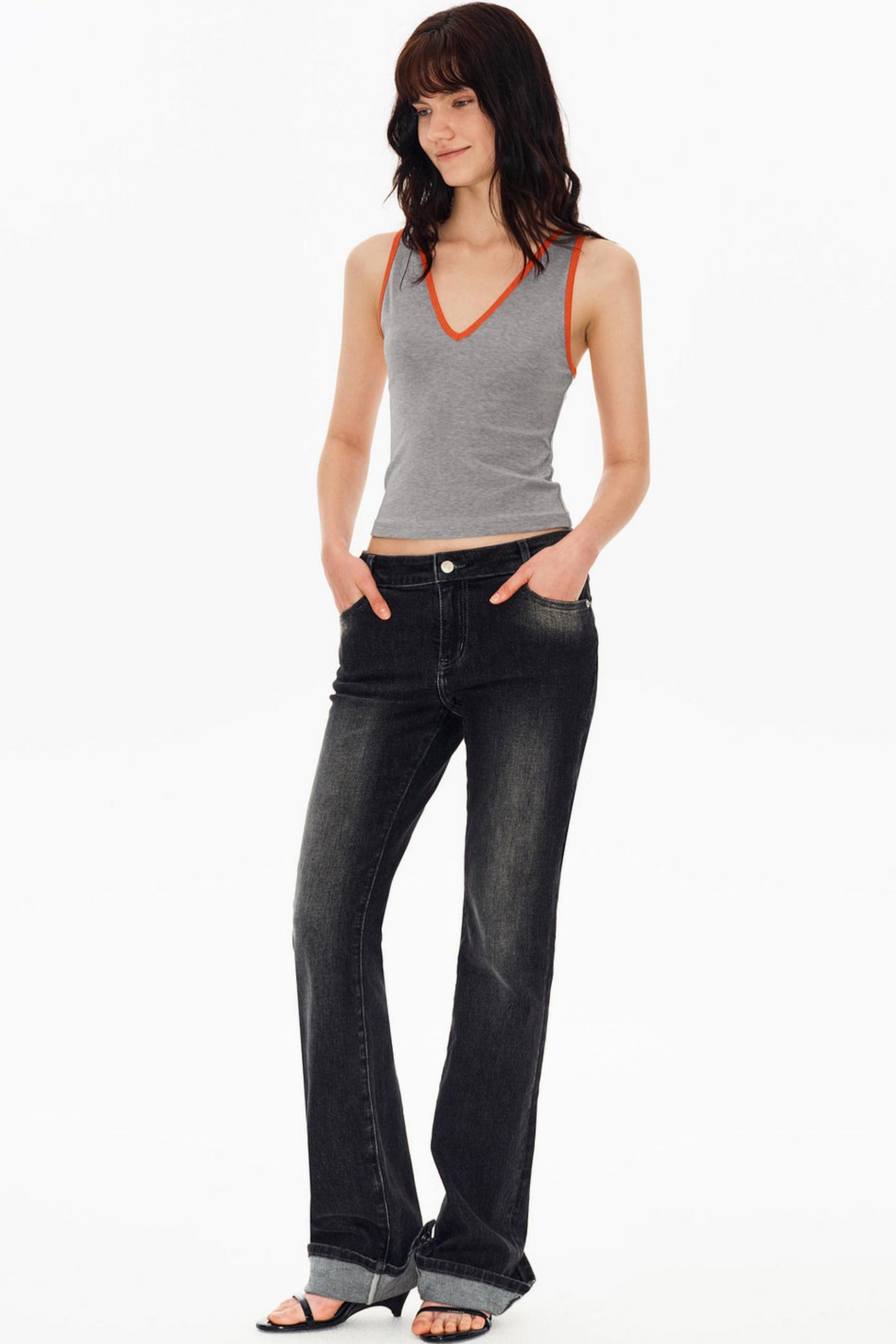 리오셀 텐셀 브이넥 탑 세트