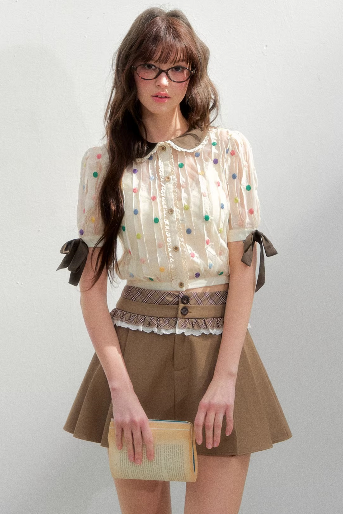 Retro Polka Dot Blouse