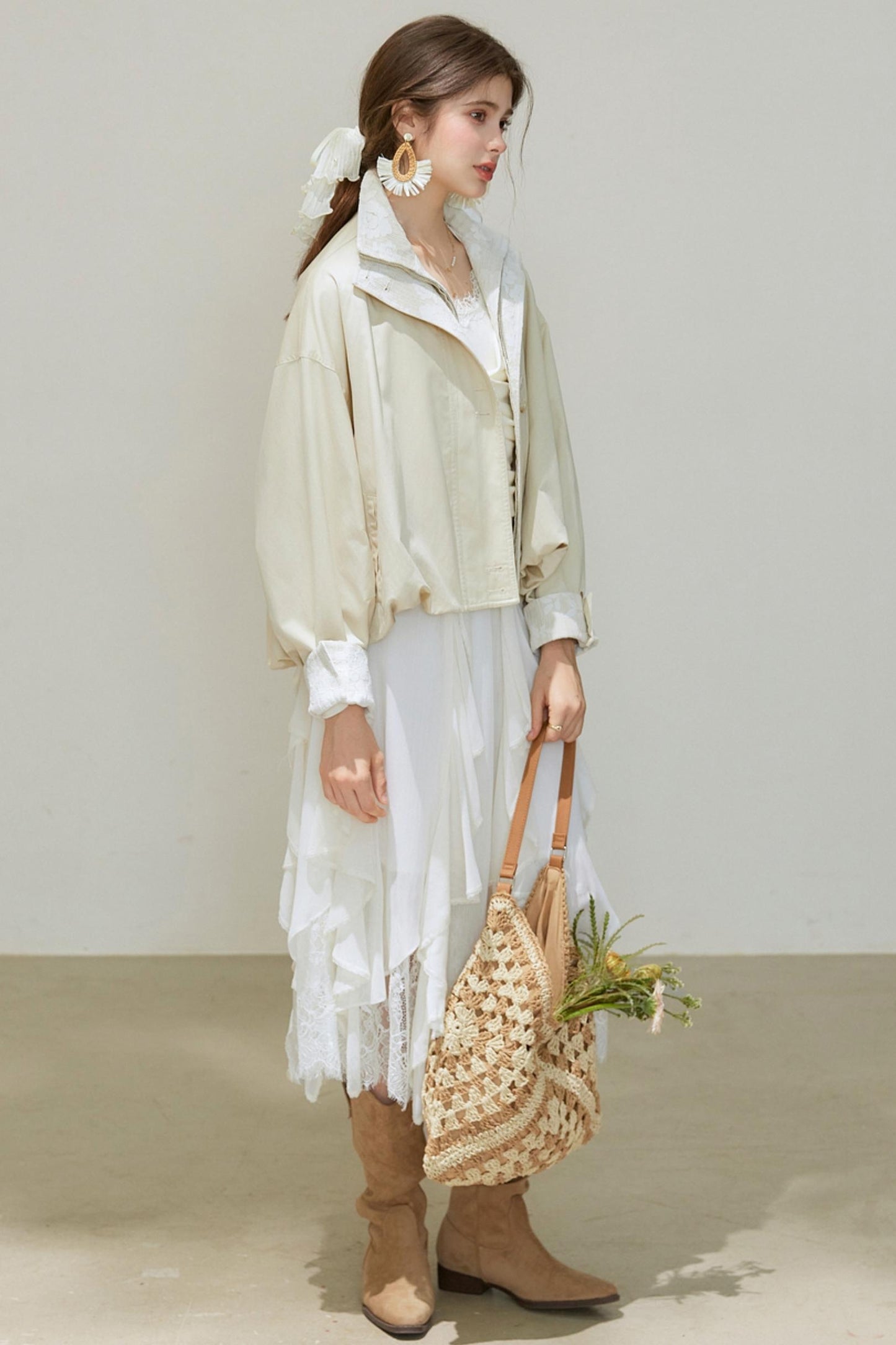 Bud Lyocell Short Trench Coat