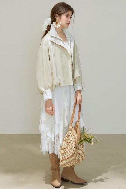 Bud Lyocell Short Trench Coat