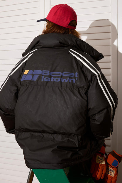 Vintage Stand-Up Collar Down Jacket