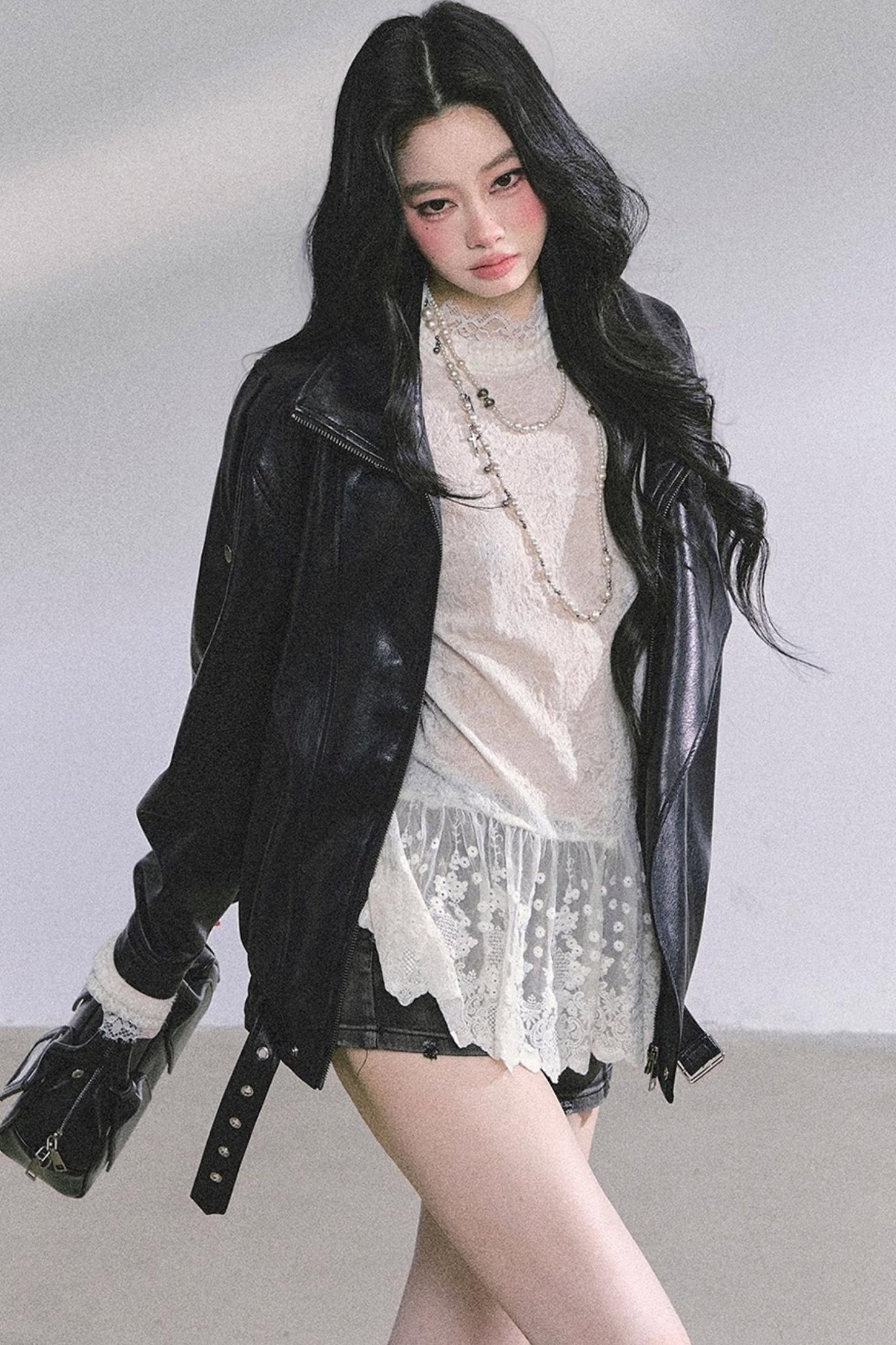 Pure Hollow Lace Top