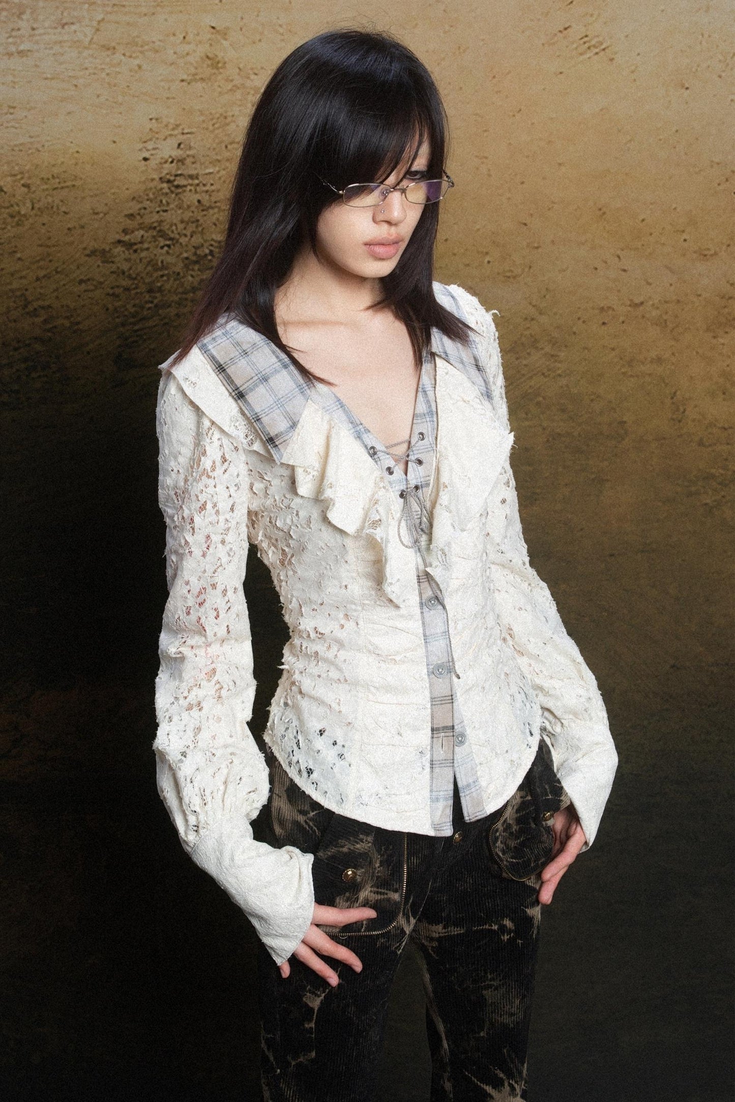 Cutout Punk Vintage Shirt