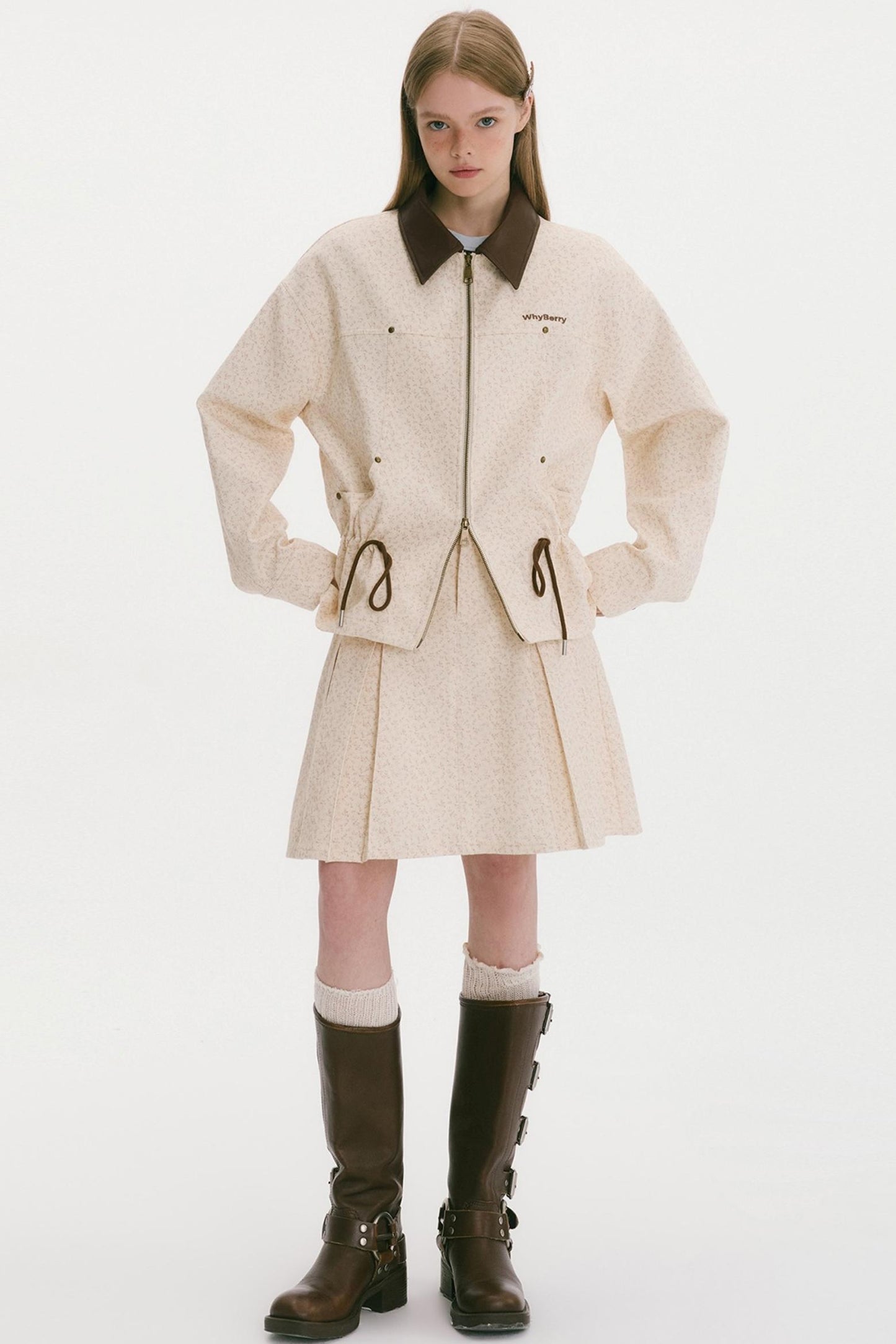 Wild Strawberry Drawstring Jacket