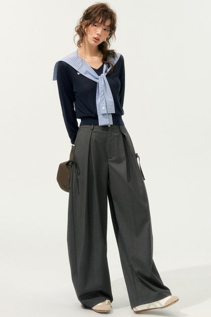 Loose Drape Straight Pants
