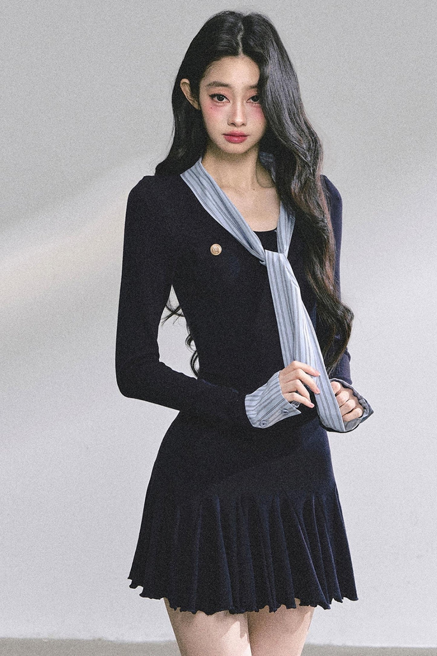 American Autumn Waist Slimming Dress