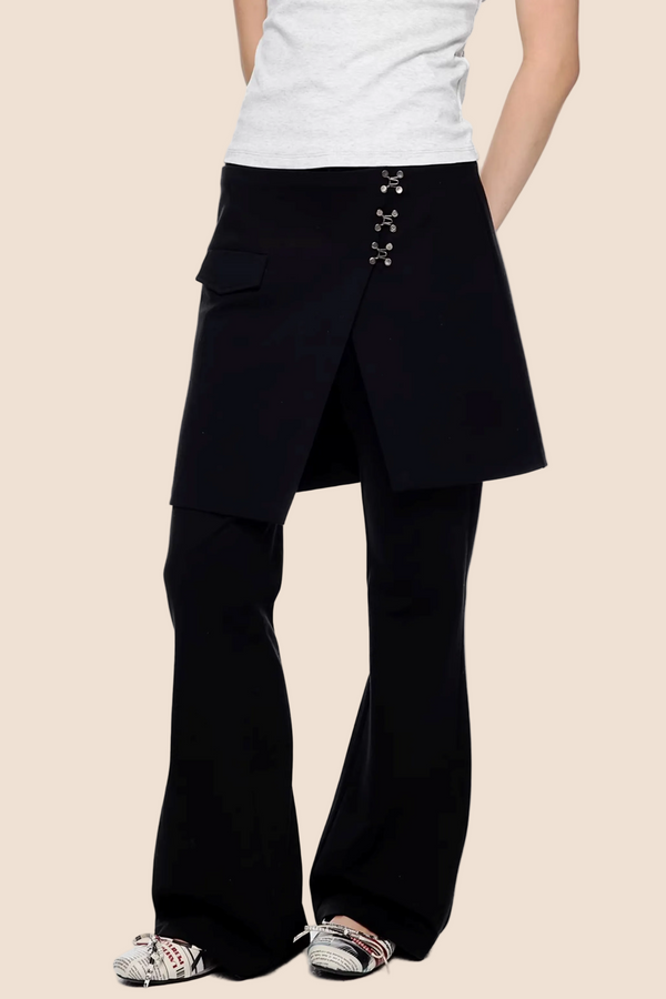 Deconstructed Vintage Flared Pants