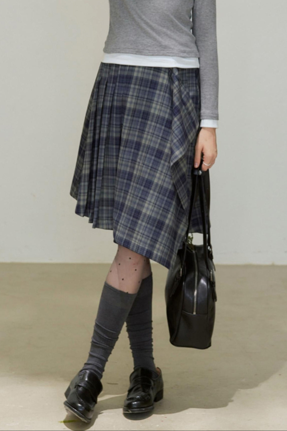 Plaid A-Line Skirt