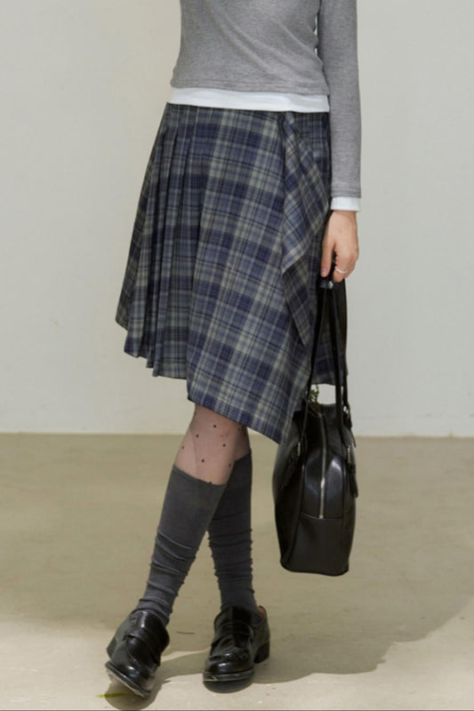 Plaid A-Line Skirt