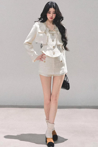 Chanel Wool Coat Skirt Set-Up