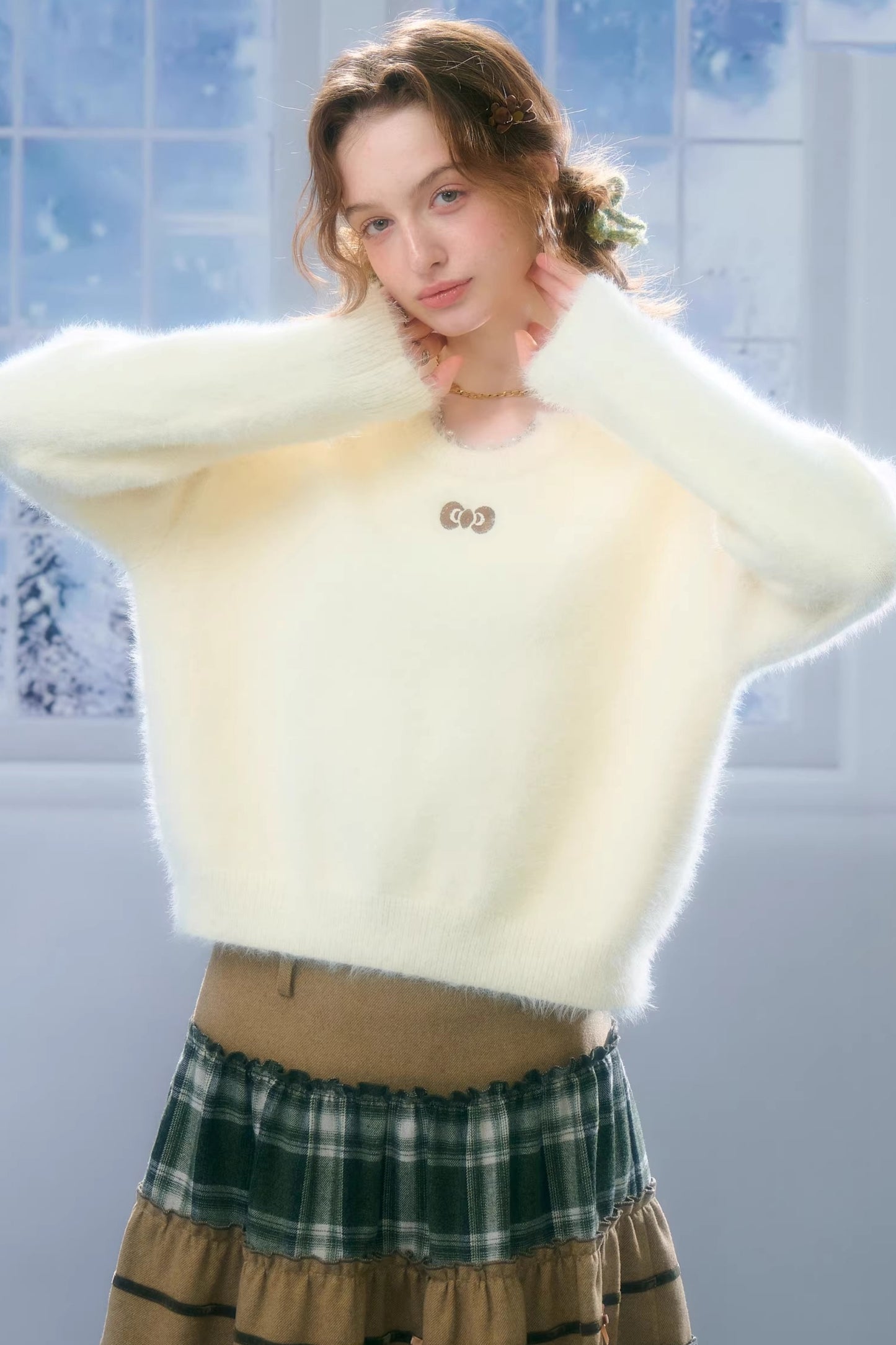Soft Cloud Bow Sweater