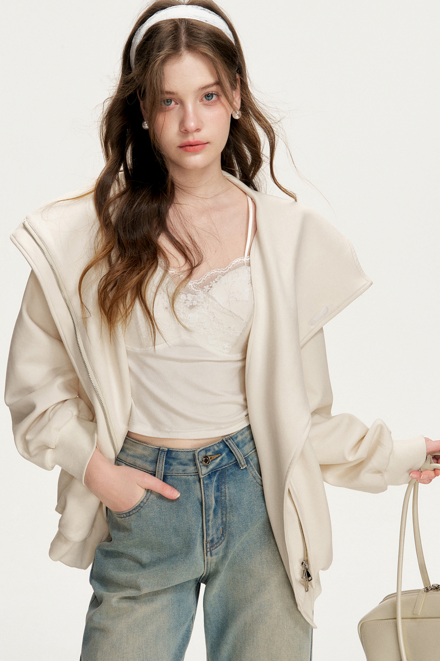 Hooded Double-Zip Jacket