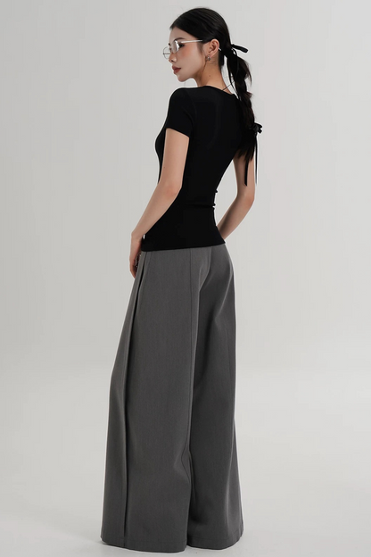 Elegant Wool Waist-Slimming Top