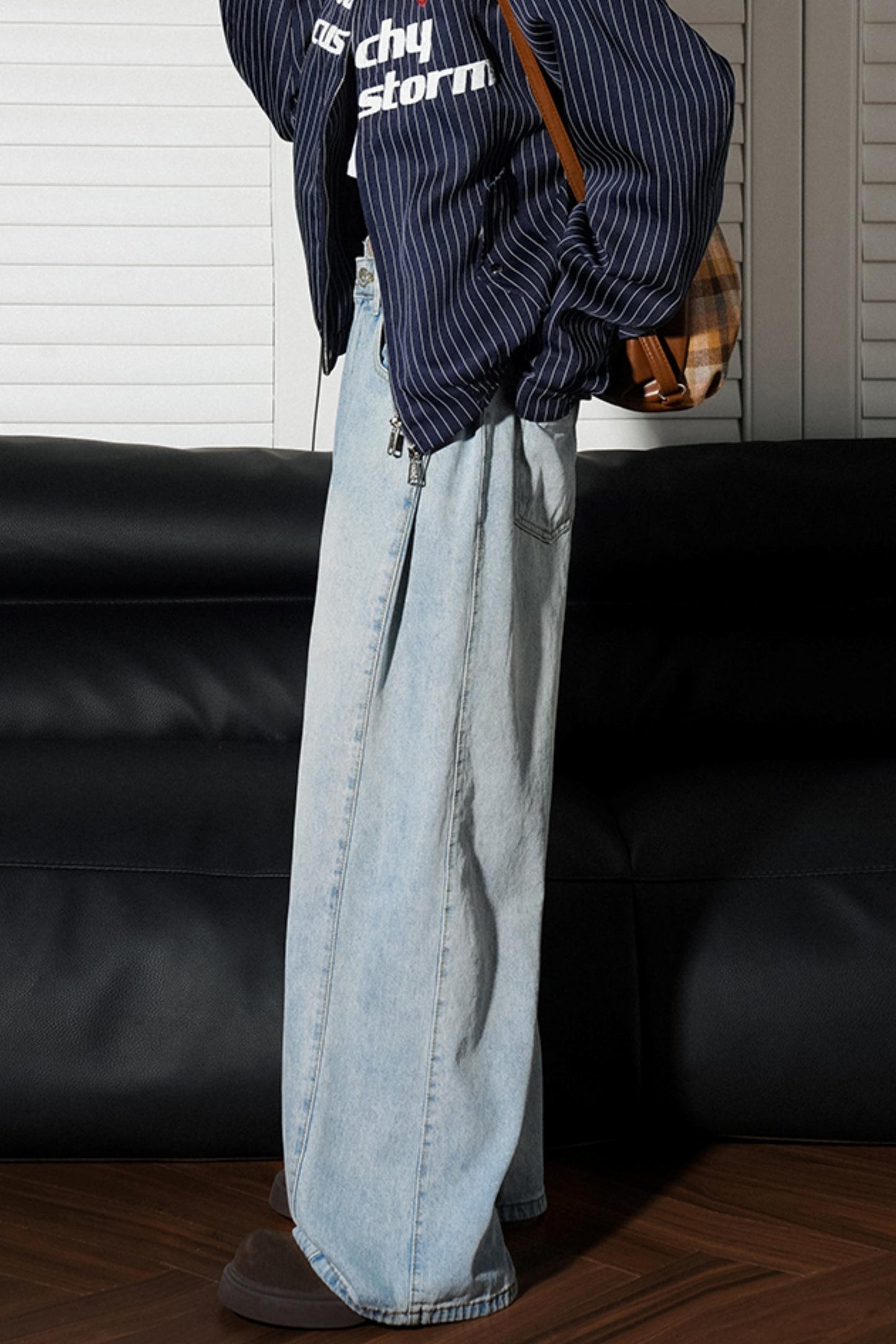 Straight Casual Split Jeans Pants