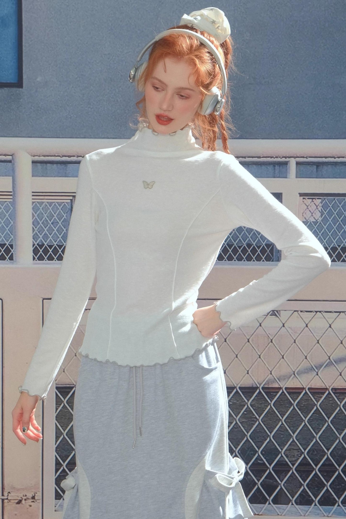 American Slim High Neck Top