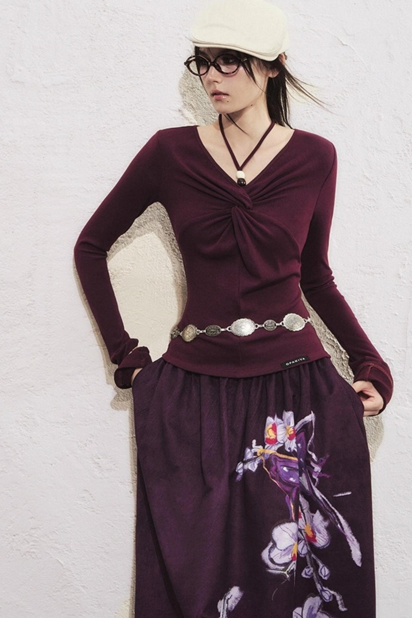 Sunset One-Shoulder T-Shirt