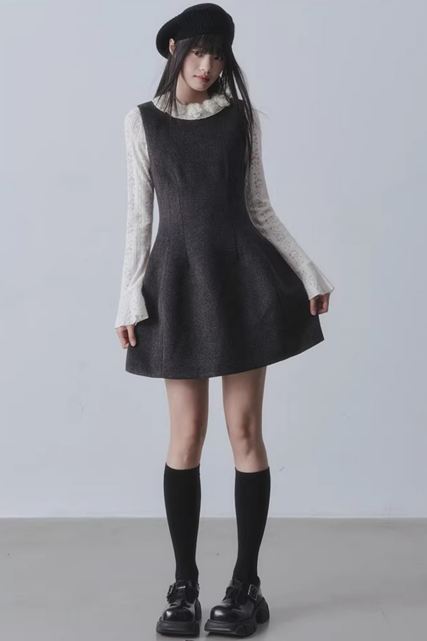 Hepburn Woolen A-Line Dress